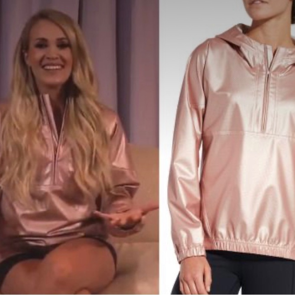 Like New CALIA by Carrie Underwood Anywhere Metallic Foil Pink Jacket, Small
